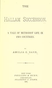 Cover of: The Hallam succession. by Amelia Edith Huddleston Barr