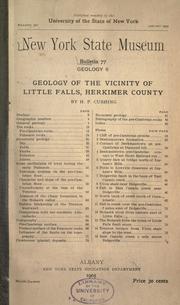 Cover of: Geology of the vicinity of Little Falls, Herkimer County