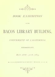 Cover of: Book exhibition in the Bacon library building