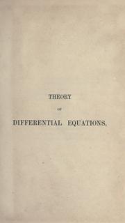 Cover of: A treatise on differential equations. by Forsyth, Andrew Russell