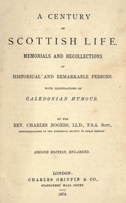 Cover of: A century of Scottish life. by Charles Rogers