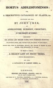 Cover of: Hortus addlestonensis, or, A descriptive catalogue of plants, &c.