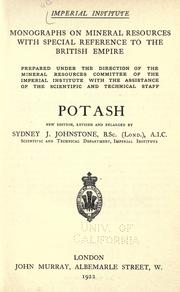 Potash by Sydney J. Johnstone