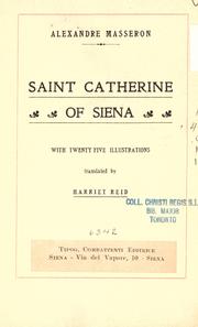 Cover of: Saint Catherine of Siena by Alexandre Masseron