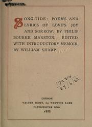 Cover of: Song-tide by Philip Bourke Marston, Philip Bourke Marston