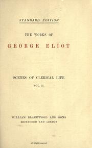 Cover of: Scenes of clerical life. by George Eliot