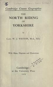 Cover of: The North Riding of Yorkshire.