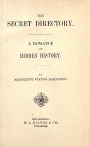 Cover of: The secret directory.: A romance of hidden history.