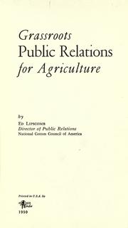 Cover of: Grassroots public relations for agriculture.