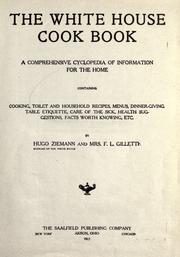 Cover of: The White House cook book