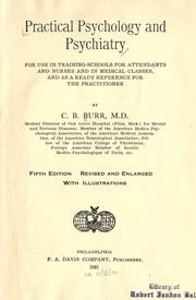 Cover of: Practical psychology and psychiatry by C. B. Burr