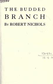 Cover of: The budded branch.