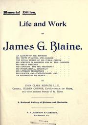 Cover of: Life and work of James G. Blaine. by John Clark Ridpath