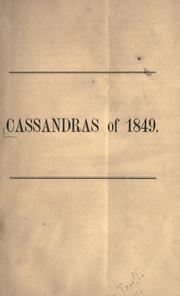 Cover of: Review of Secretary Walker's reports.--1849.