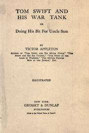 Cover of: Tom Swift and his war tank by Victor Appleton