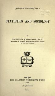 Cover of: Science of statistics. by Richmond Mayo-Smith