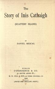 Cover of: The story of Inis Cathaigh by Daniel Mescal