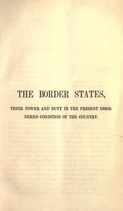 Cover of The border states