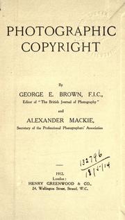 Cover of: Photographic copyright.