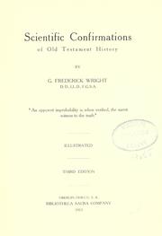 Cover of: Scientific confirmations of Old Testament history