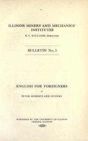 Cover of: English for foreigners by Roberts, Peter