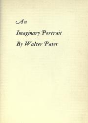 Cover of: An imaginary portrait. by Walter Pater