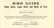 Cover of: Bird guide by Chester A. Reed, Chester A. Reed