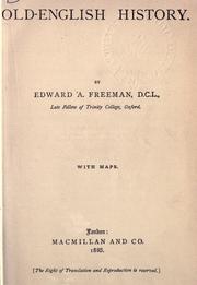 Cover of: Old-English history. by Edward Augustus Freeman