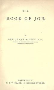 Cover of: The book of Job