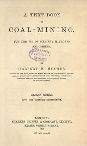 Cover of: A text-book of coal-mining by Herbert W. Hughes