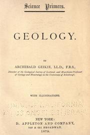 Cover of: Geology. by Archibald Geikie, Archibald Geikie