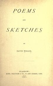 Poems and sketches by David Willox