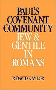Cover of: Paul's covenant community: Jew and Gentile in Romans