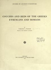 Studies in ancient furniture by Caroline Ransom Williams