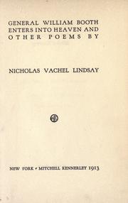 Cover of: General William Booth enters into Heaven by Vachel Lindsay