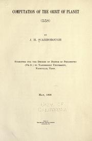 Computation of the orbit of planet (558) by J. H. Scarborough