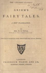 Cover of: Fairy tales: a new translation