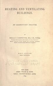 Heating and ventilating buildings by Rolla C. Carpenter