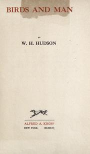 Cover of: Birds and man. by W. H. Hudson