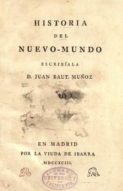 Cover of: Historia del Nuevo-Mundo by Juan Bautista Muñoz