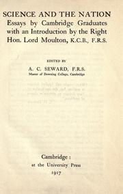 Cover of: Science and the Nation by A. C. Seward