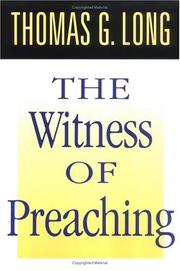 Cover of: The witness of preaching