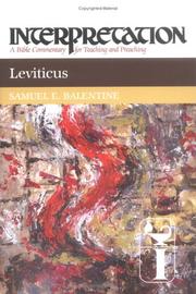 Cover of: Leviticus (Interpretation, a Bible Commentary for Teaching and Preaching)
