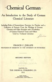 Chemical German by Francis Clifford Phillips