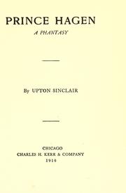 Cover of: Prince Hagen by Upton Sinclair