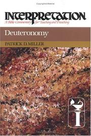 Cover of: Deuteronomy by Patrick D. Miller