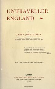 Cover of: Untravelled England