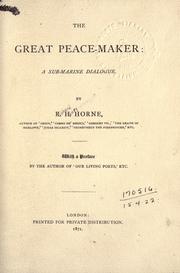 Cover of: The great peace-maker: a submarine dialogue