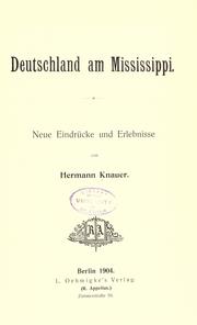 Deutschland am Mississippi by Hermann Knauer