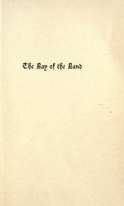 Cover of: The lay of the land by Dallas Lore Sharp, Dallas Lore Sharp